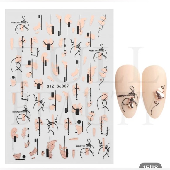 Nails Decals - NEW - Pk of 9 - Picture 5 of 11